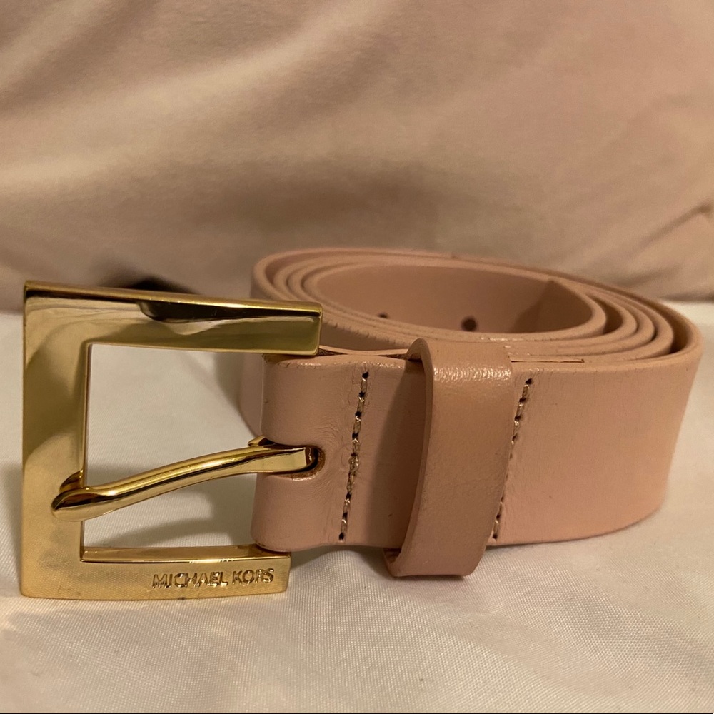 Pink Michael Kors Belt (Genuine Leather)